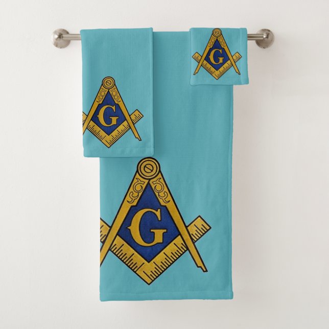 Plaza Freemason y Compass Masonic Blue (In situ)