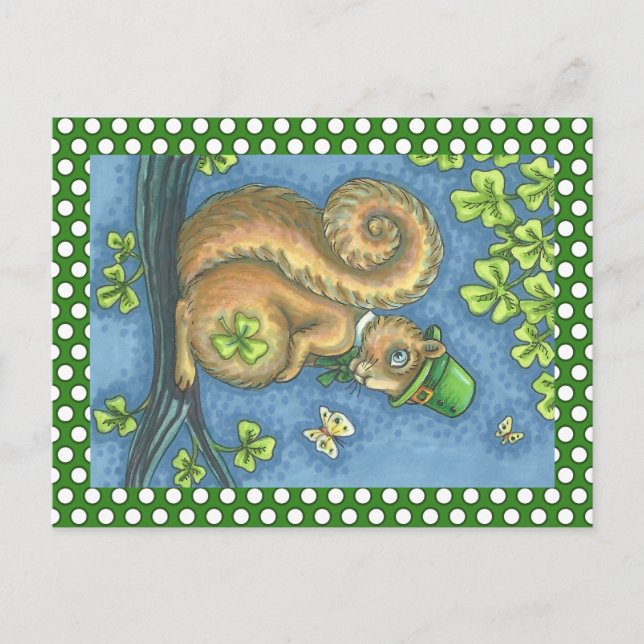 PLAZA LEPRECHAUN, ST. POSTAL DEL DÍA DE PATRICK (Anverso)