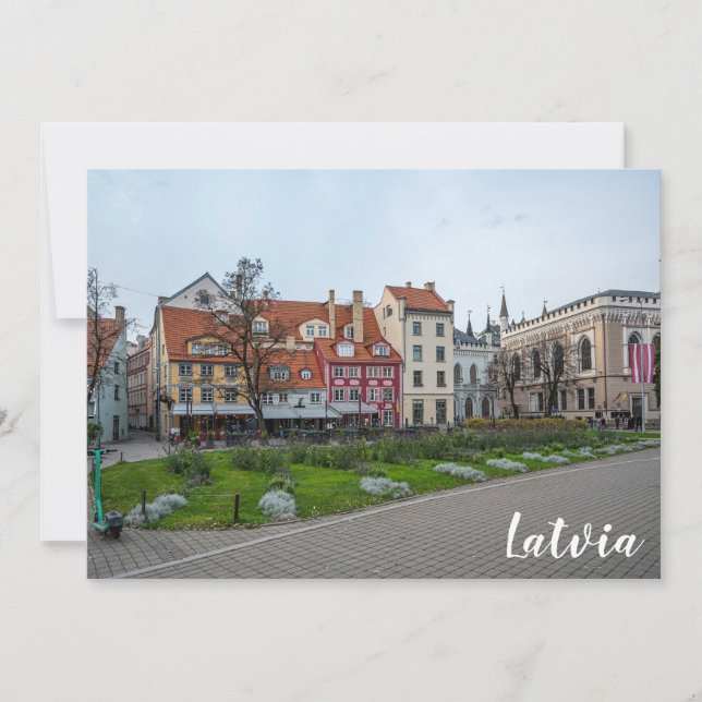 Plaza Livu en Riga, Letonia (Anverso)