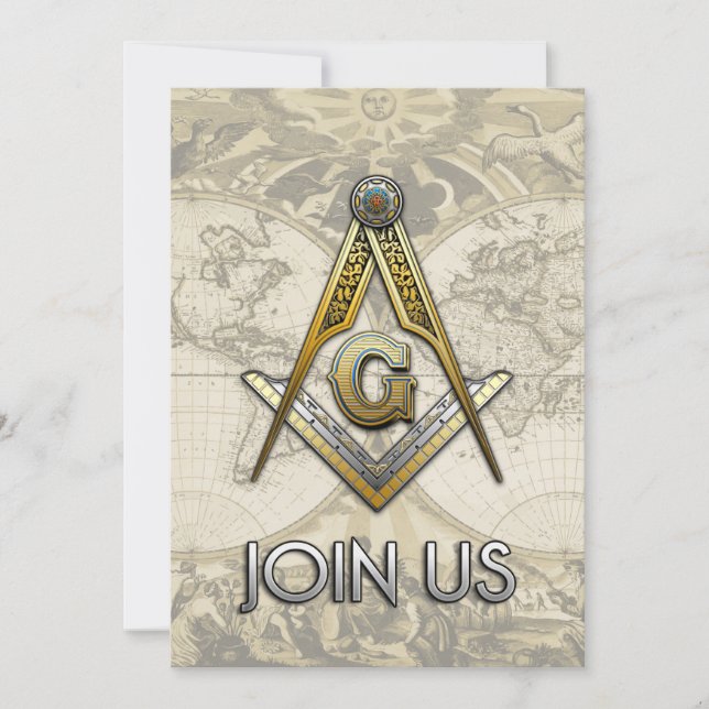 Plaza masónica y brújulas (Anverso)