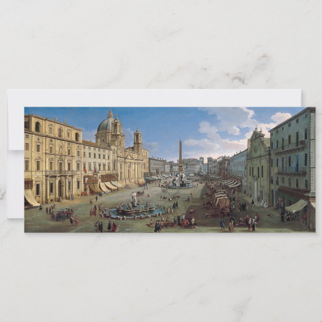Plaza Navona, invitación del personalizado del (Anverso)