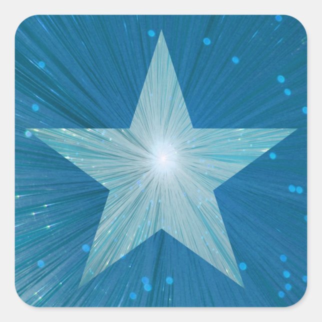 Plaza pegatina de Estrella Azul (Anverso)