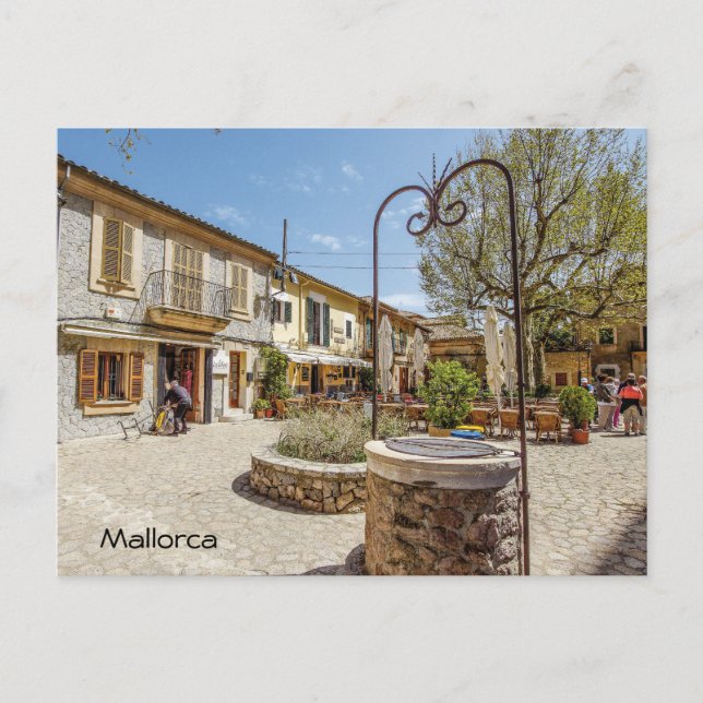 plaza postal de valldemossa en la isla de Mallorca (Anverso)
