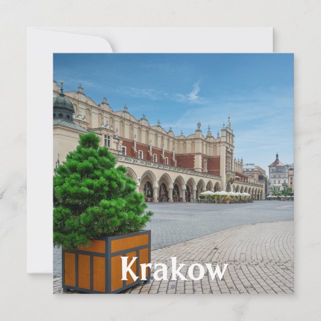 Plaza principal en el casco antiguo de Cracovia, P (Anverso)