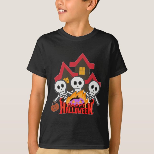 Plaza Sésamo | Camiseta feliz de Halloween (Anverso)