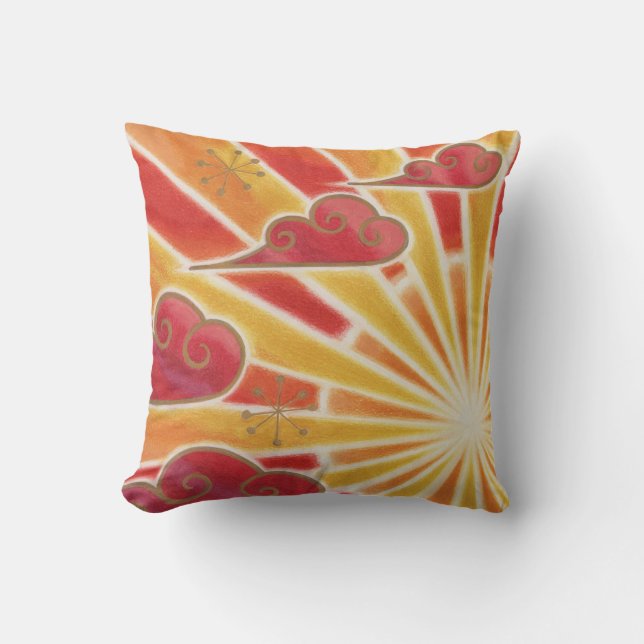 Plazo de almohada de lanzamiento al atardecer (Anverso)