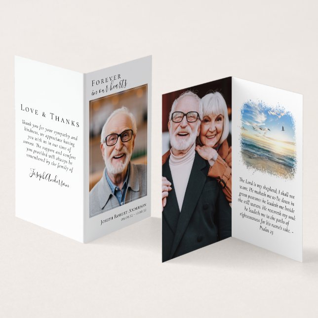 Plegado para siempre en nuestra tarjeta de oración (Interior y exterior)