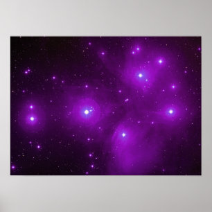Pleyades en Póster Púrpura