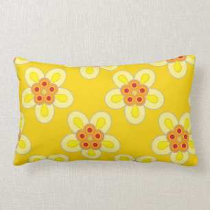Pliegue de Ana - almohada geométrica amarilla de