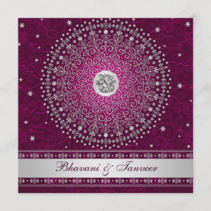 Plomón hindú de ganesh, invitación de boda de roce