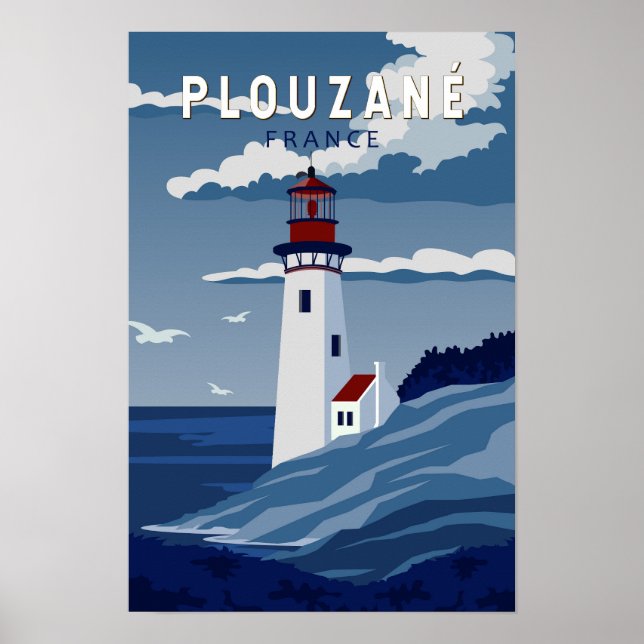 Plouzane Francia Viaje Arte de época (Frente)
