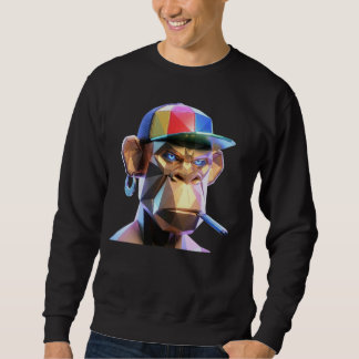 PLP Cyber Titan Geométrico Ape Sudadera con Capuch