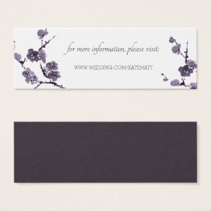 Plum blossom Boda sumie sitio web Insertar tarjeta