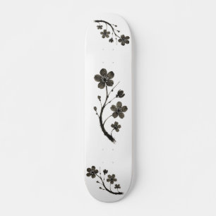 Plum Blossom - Diseño botánico en Skateboard