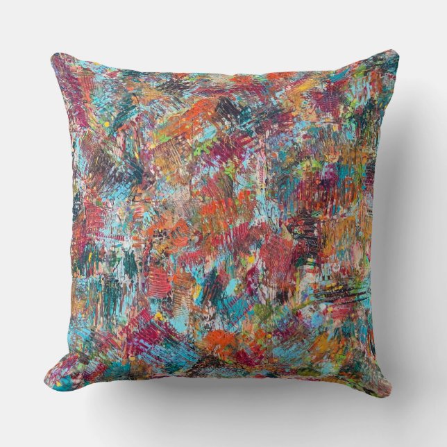 Plum Crazy 20 x 20 Cojín decorativo de algodón (Anverso)