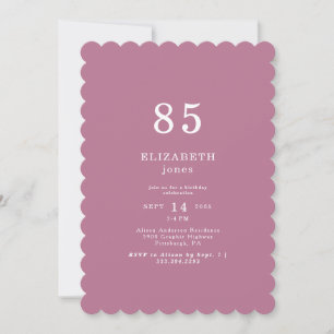 Plum Pink Peonies Invitación a fiesta de cumpleaño