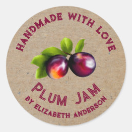 Plum Product Classic Round Pegatina