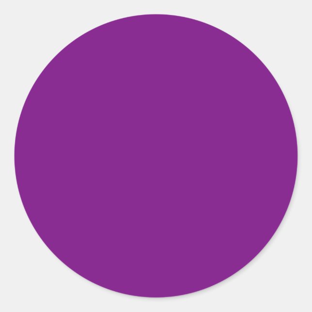 Plum Purple Round Pegatina (Anverso)