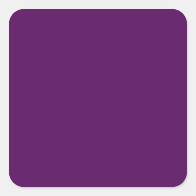 Plum Purple Square Pegatina (Anverso)