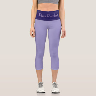 "PLUM PURRFRCT" Pantalones Capri personalizados de