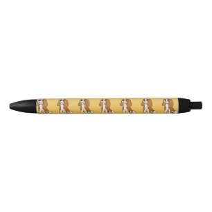 Pluma arrogante de la tinta del perro de aguas de