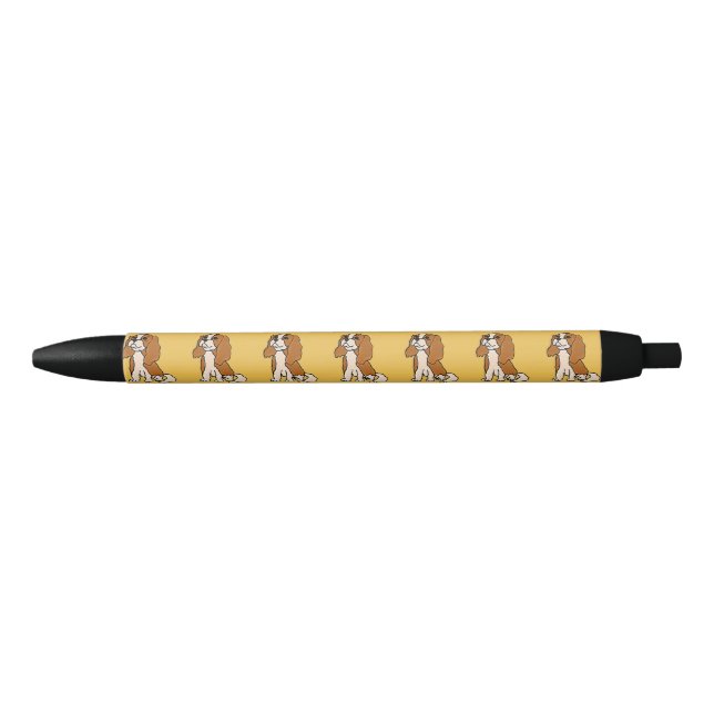 Pluma arrogante de la tinta del perro de aguas de (Anverso)