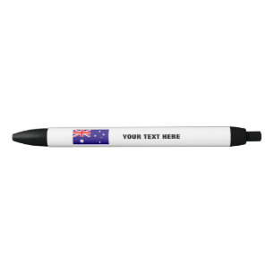 Pluma australiana de la bandera con el texto