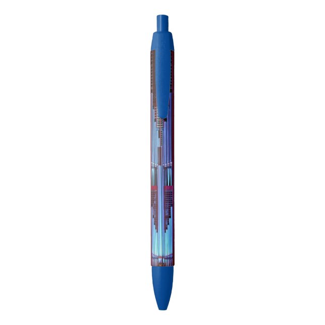 Pluma azul de los tubos de órgano (Atrás (Vertical))