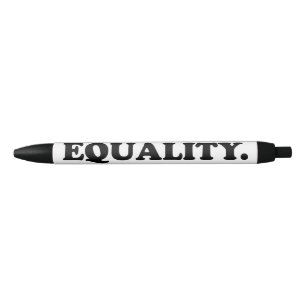 Pluma blanca/negra de "igualdad"