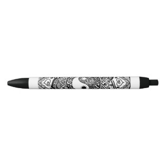 pluma blanco y negro de yang del yin