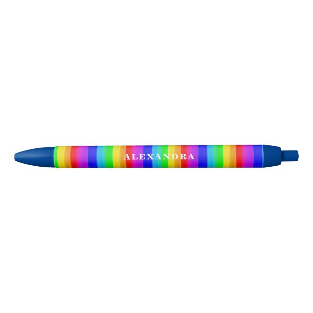 Pluma coloreada arco iris vibrante (Anverso)