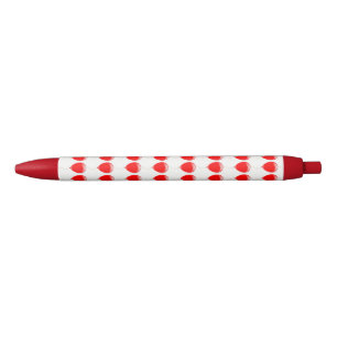 Pluma con globos rojos