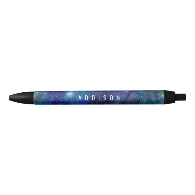 Pluma conocida personalizada estrellas azules de (Anverso)