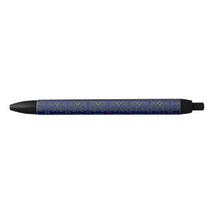 Pluma de barrido geométrico azul