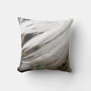 Pluma de cisne blanca de almohada