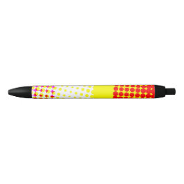 Pluma de diseño de patrón de punto de banda amaril