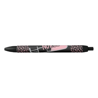 Pluma de enfermera negra rosa