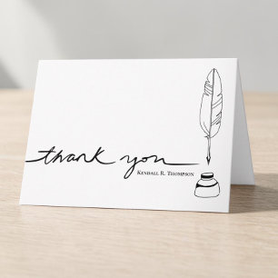Pluma de Escritor Personalizada Agradecimiento Nom