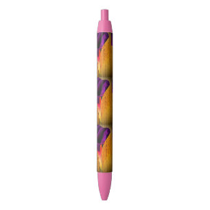 Pluma de flor morado y rosa