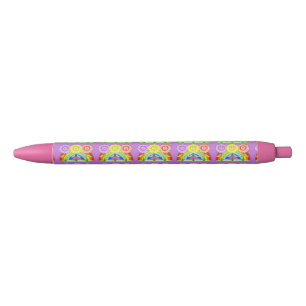 Pluma de flores felices