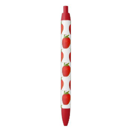 Pluma de frutas verde rojo fresas