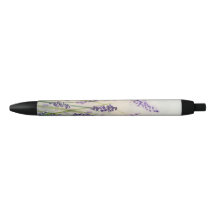 Pluma de la acuarela de la lavanda