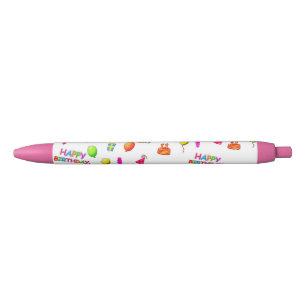 Pluma de la escritura de la celebración del feliz