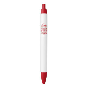 Pluma de la franja roja de la cruz maltesa del