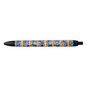 Pluma de las burbujas de los signos de la paz