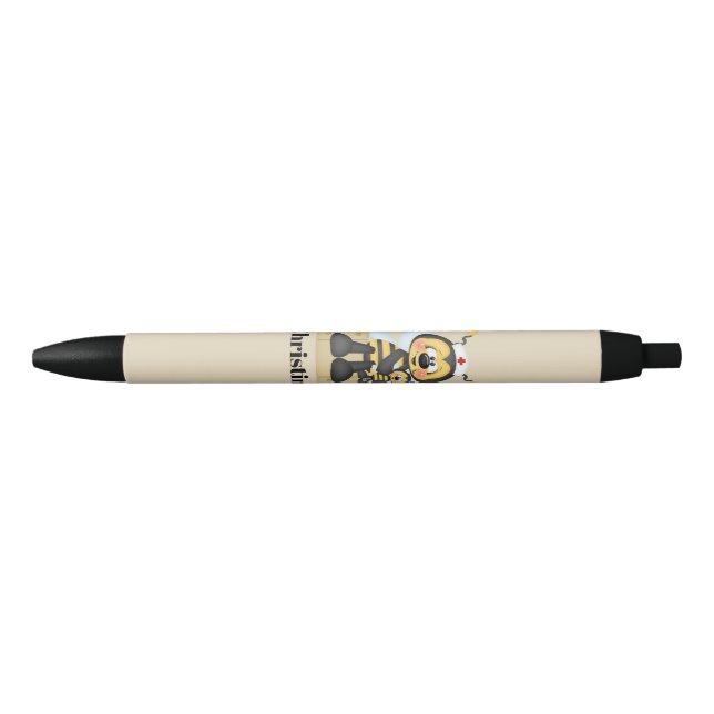 Pluma de nombre de la abeja de enfermero (Anverso)