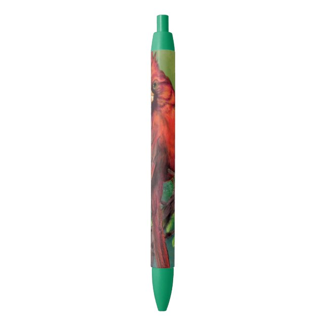 Pluma de pájaro del cardenal rojo (Frente vertical)