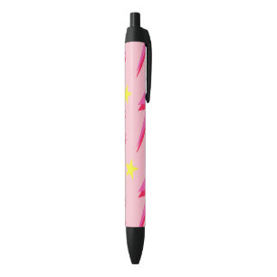 Pluma de patrón Lightning rosado para escritura co