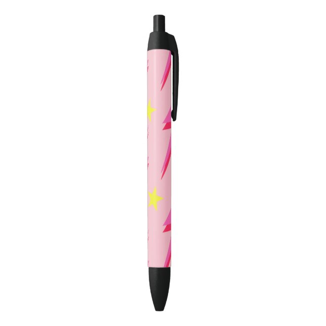 Pluma de patrón Lightning rosado para escritura co (Parte inferior (Vertical))