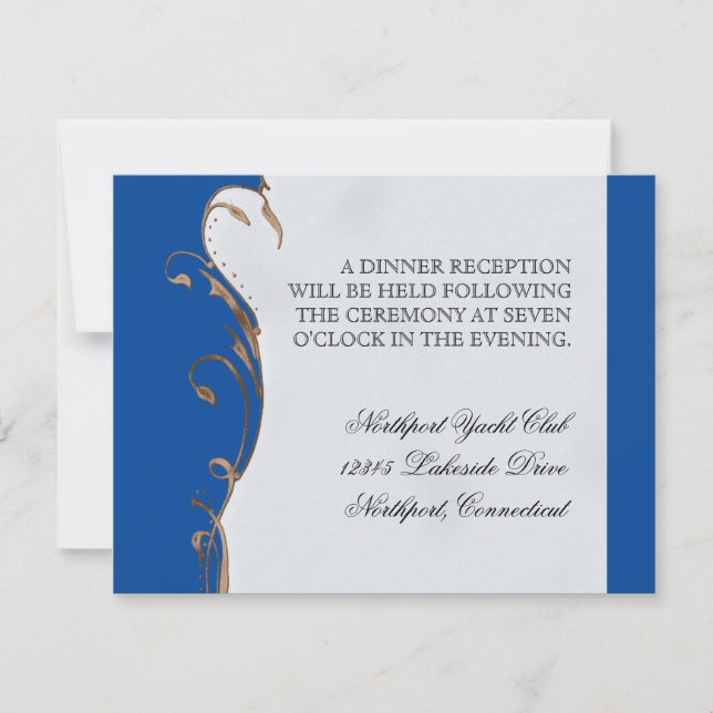 Pluma de pavo real y nalgas - Invitación a la boda (Anverso)